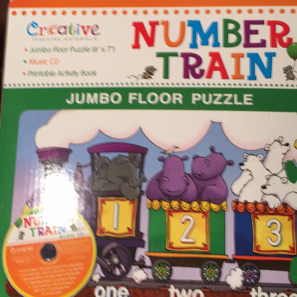Number Train jumbo number train puzzle